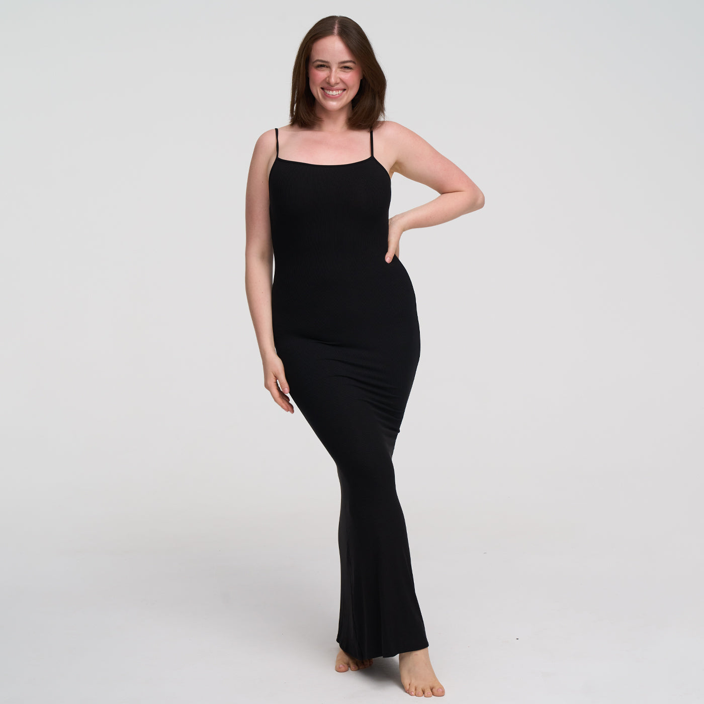 Ribbed Cami Maxikleid